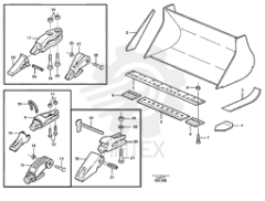 Square neck screw VOE 11081029