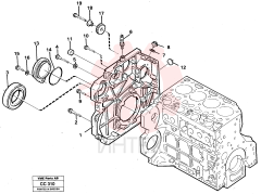 Timing gear casing VOE 11700356