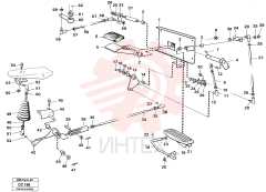 Pedal arrangement VOE 4766288