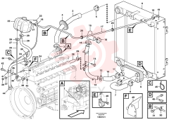 Radiator hose VOE 11172445