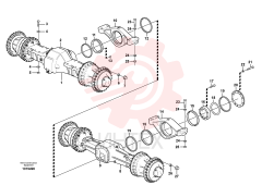 Rear axle bridge VOE 11103107 (2)