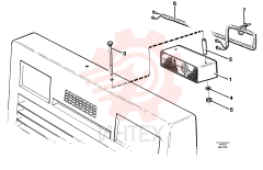 Reversing warning unit