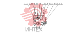 Клапан многоходовый 12C2638 001