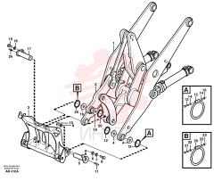 Flange nut VOE 13971096