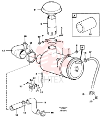 Flange nut VOE 13971095