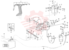 Oil feed pipe VOE 7420949