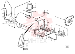 Flange nut VOE 13971098