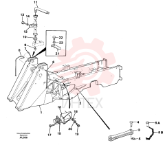 Rear frame VOE 11027250