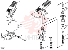 Footbrake valve