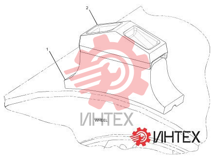 Наконечник колеса уплотнителя в сборе 264-2076 / 2642076