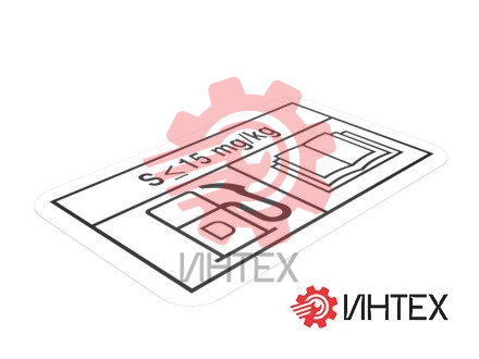 Топливная наклейка длиной 40 мм 349-8604 / 3498604