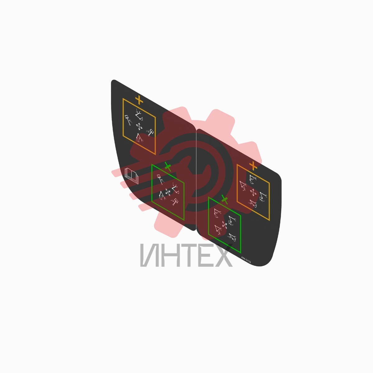Backhoe Loader Control Pattern Film 444-0132