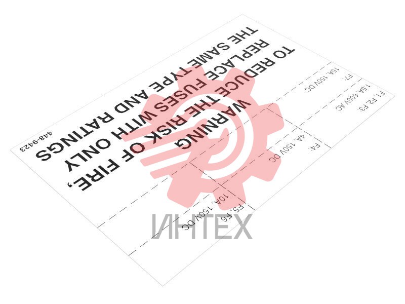 Electronic Components Identification Film 448-9423 / 4489423