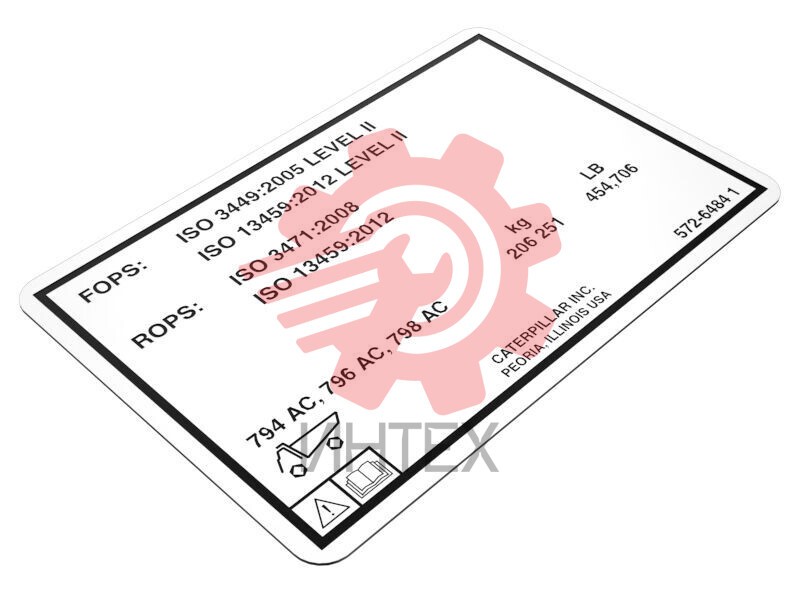 Protective Structure Identification Film 572-6484