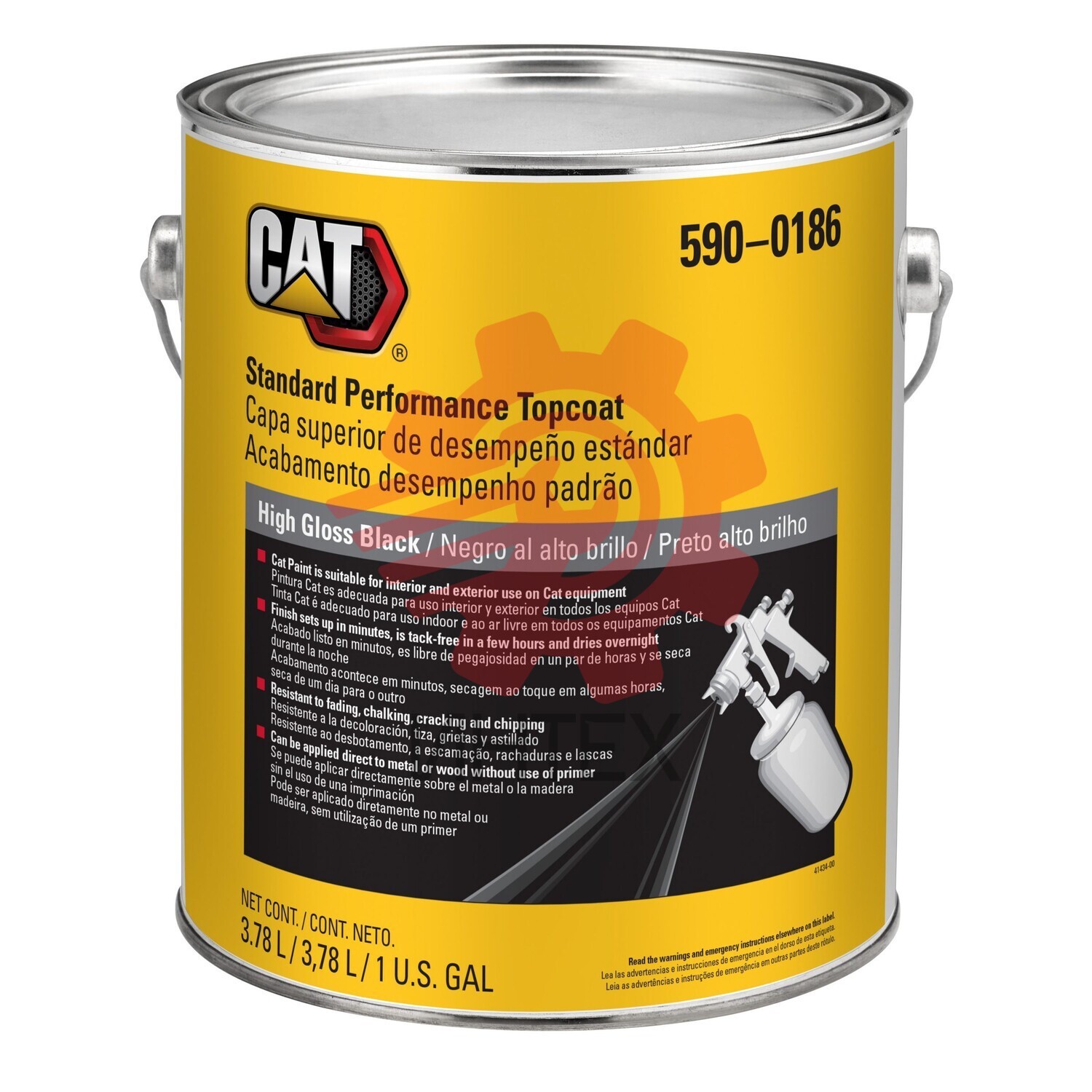3.8 Liters Black Paint 590-0186