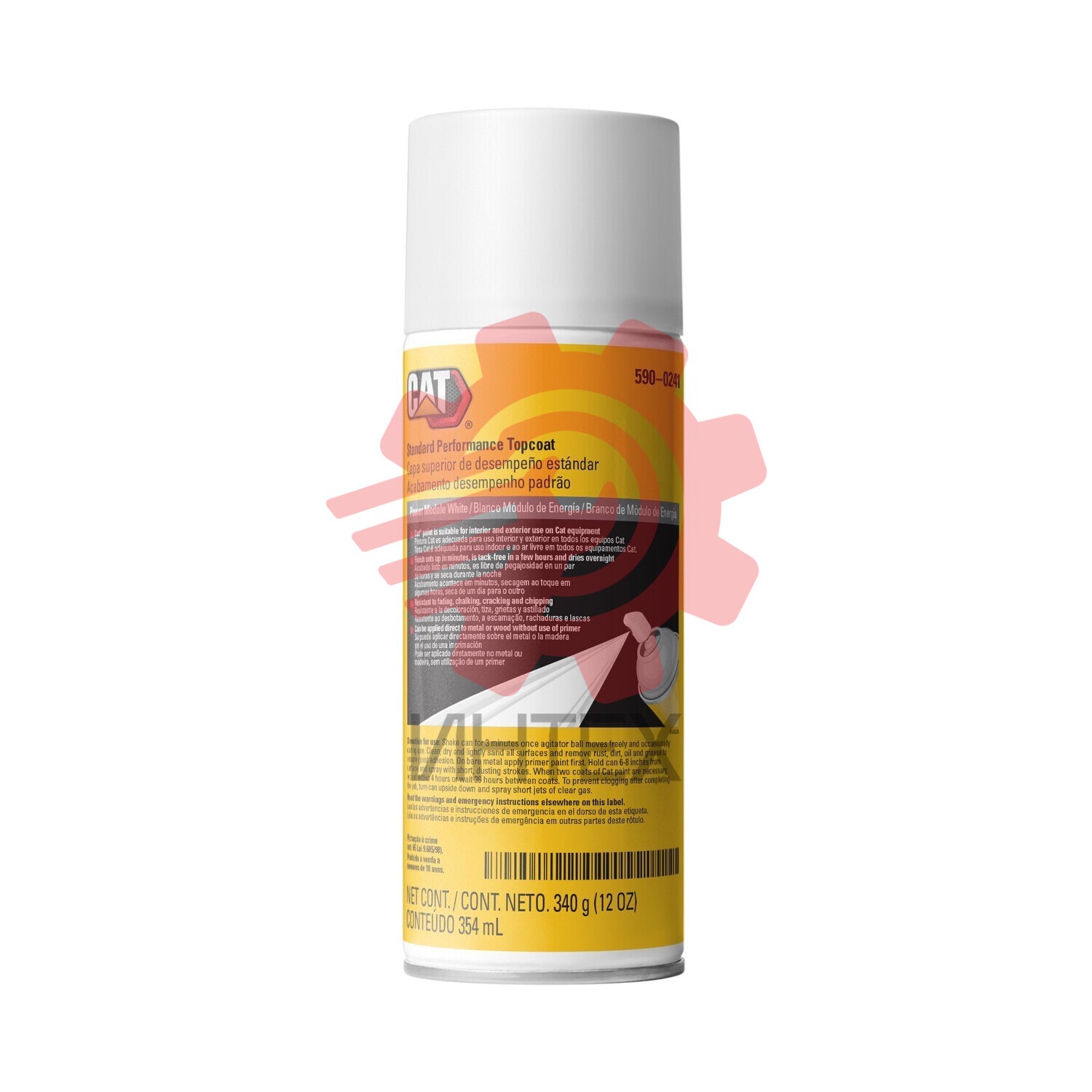 355 Milliliters of Power Module White Aerosol Paint 590-0241