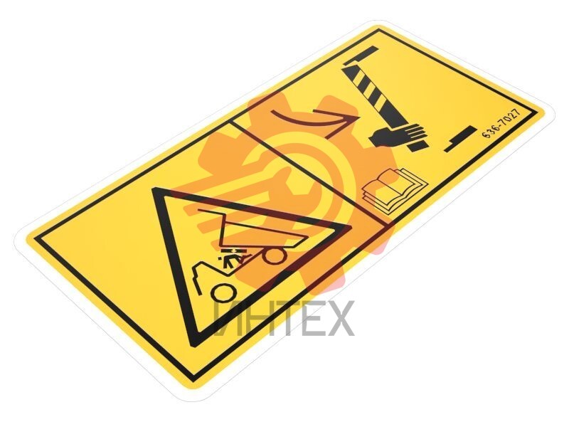 Crush Hazard Warning Film 636-7027 / 6367027