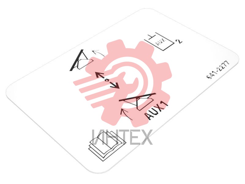 Angling Plow Control Identification Film 641-2277 / 6412277