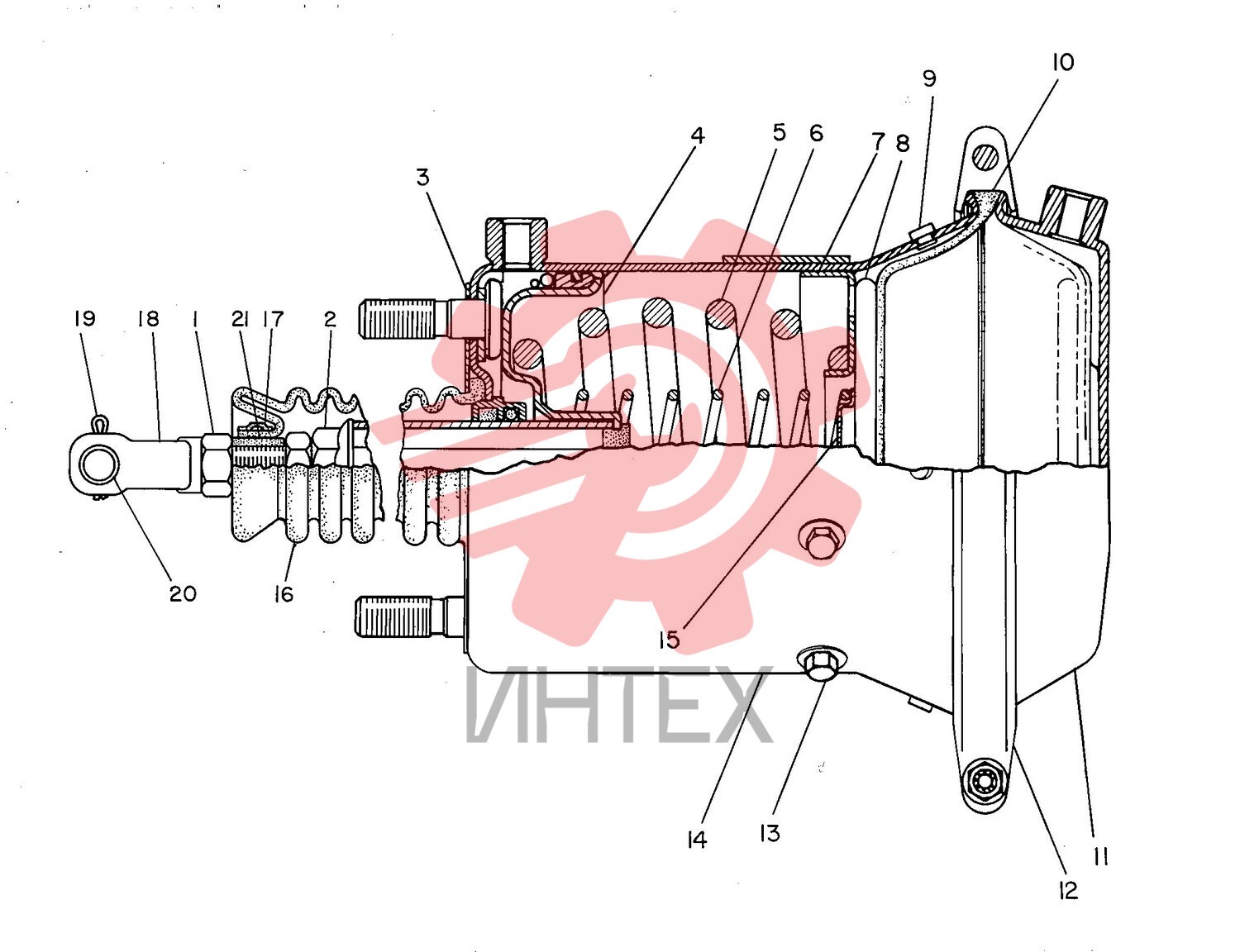 Привод в сборе с тормозом 8W-8357 / 8W8357