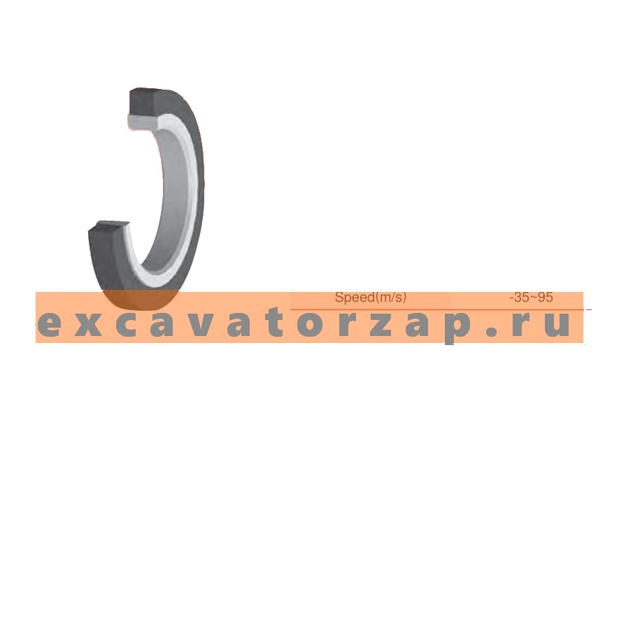 Уплотнение роторное LFT 100х110х4,6; 100-110-4,6 центрального коллектора (поворотного коллектора) экскаватора