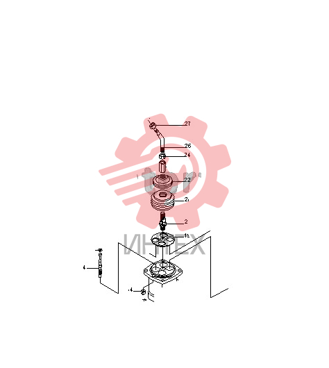 Ремкомплект джойстика XKAY-01723 (XKAY-01424, XKAY-00785) экскаватора Hyundai