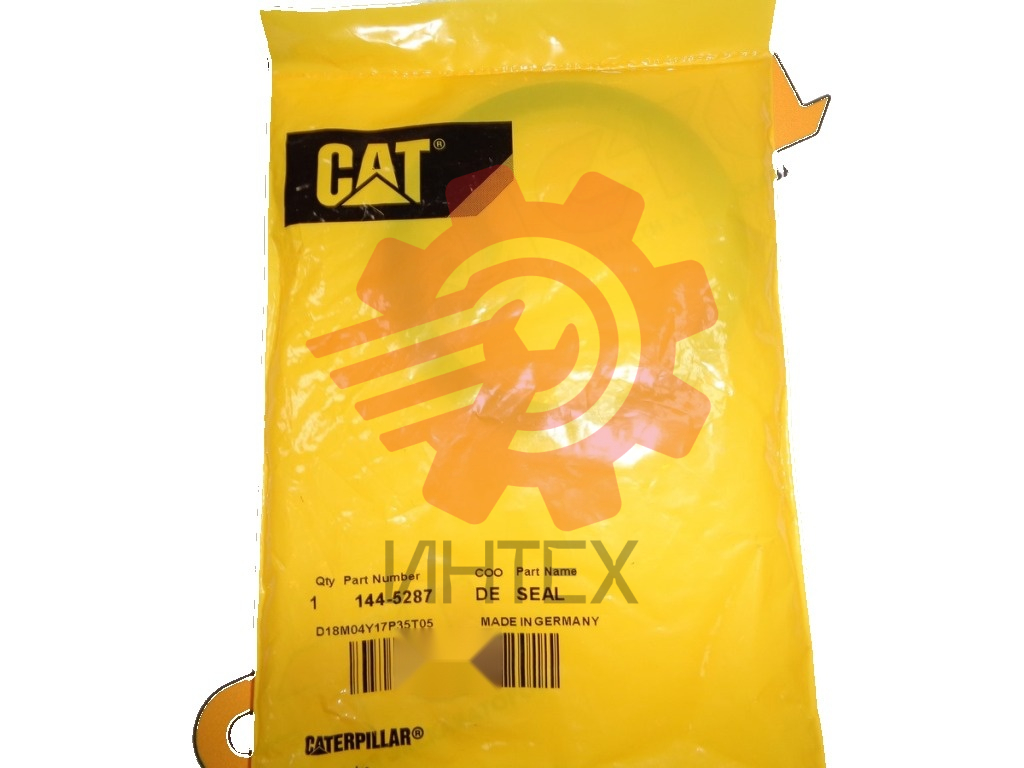 Уплотнение поршня 144-5281, 1445281 гидроцилиндра экскаватора погрузчика CAT428, 432, 434, 444