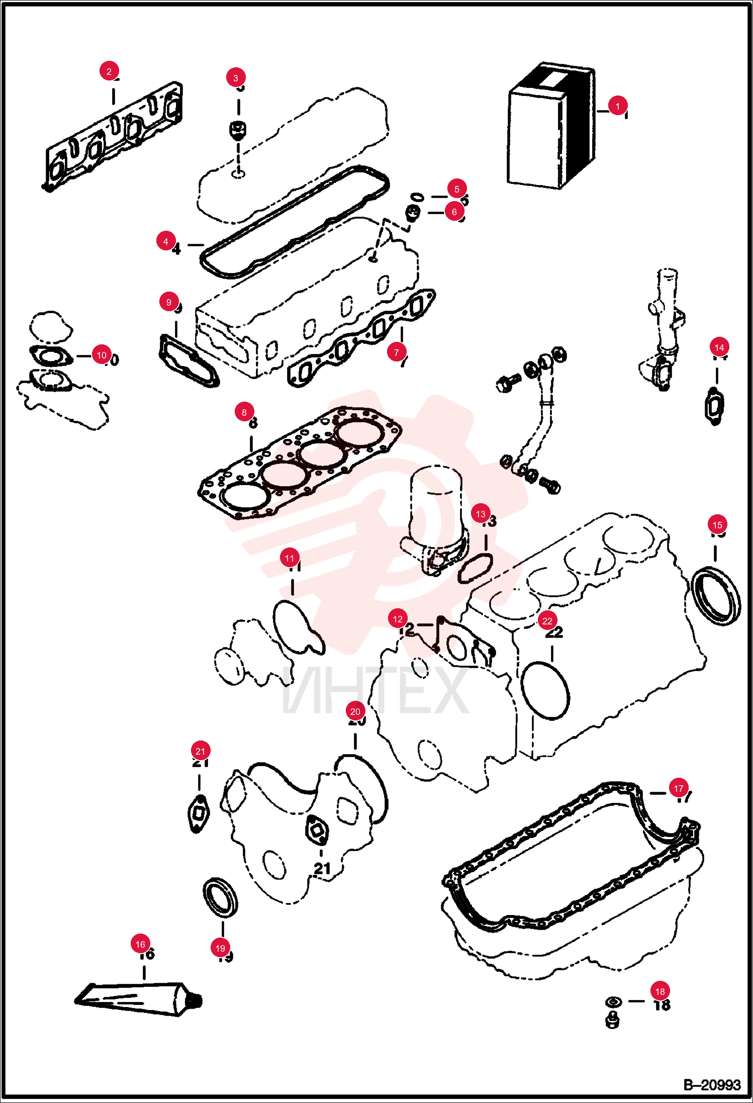 KIT, GASKET 6660008