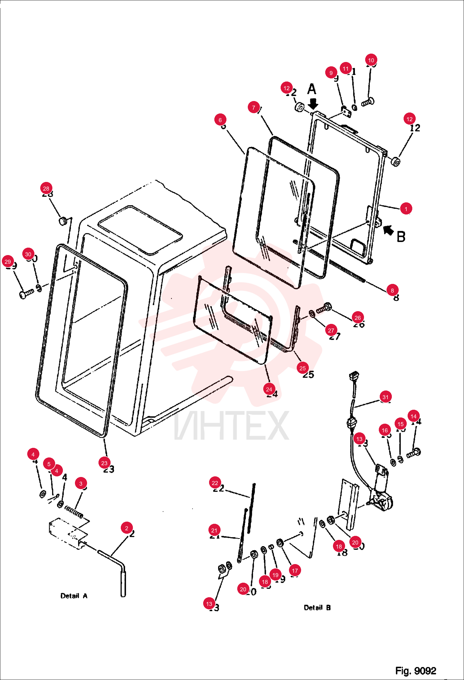 ASSY, WINDOW 6643076 (2)