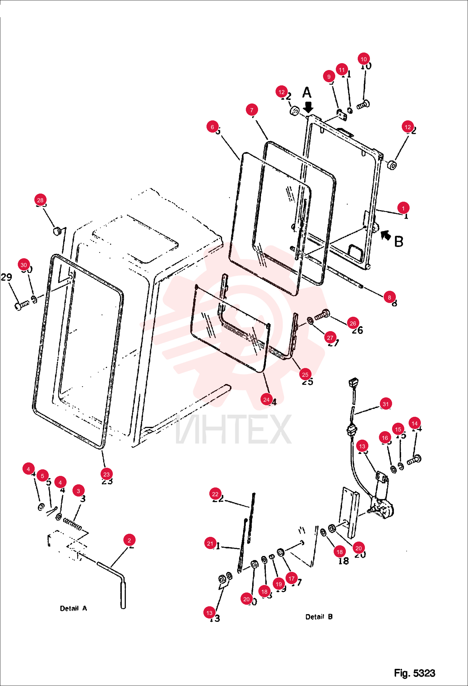 ASSY, WINDOW 6643076 (1)