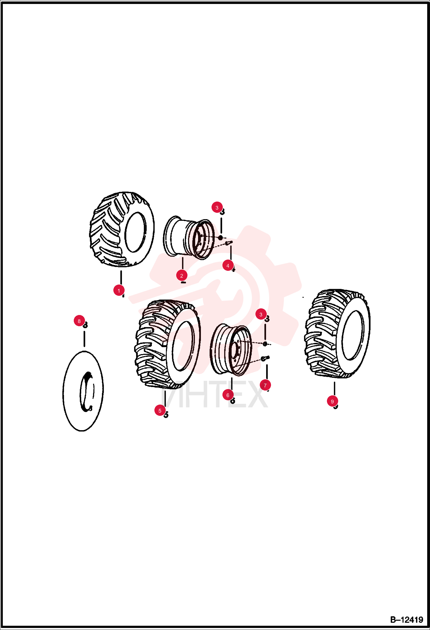 WHEEL, RIM 15X13 6561095 (2)