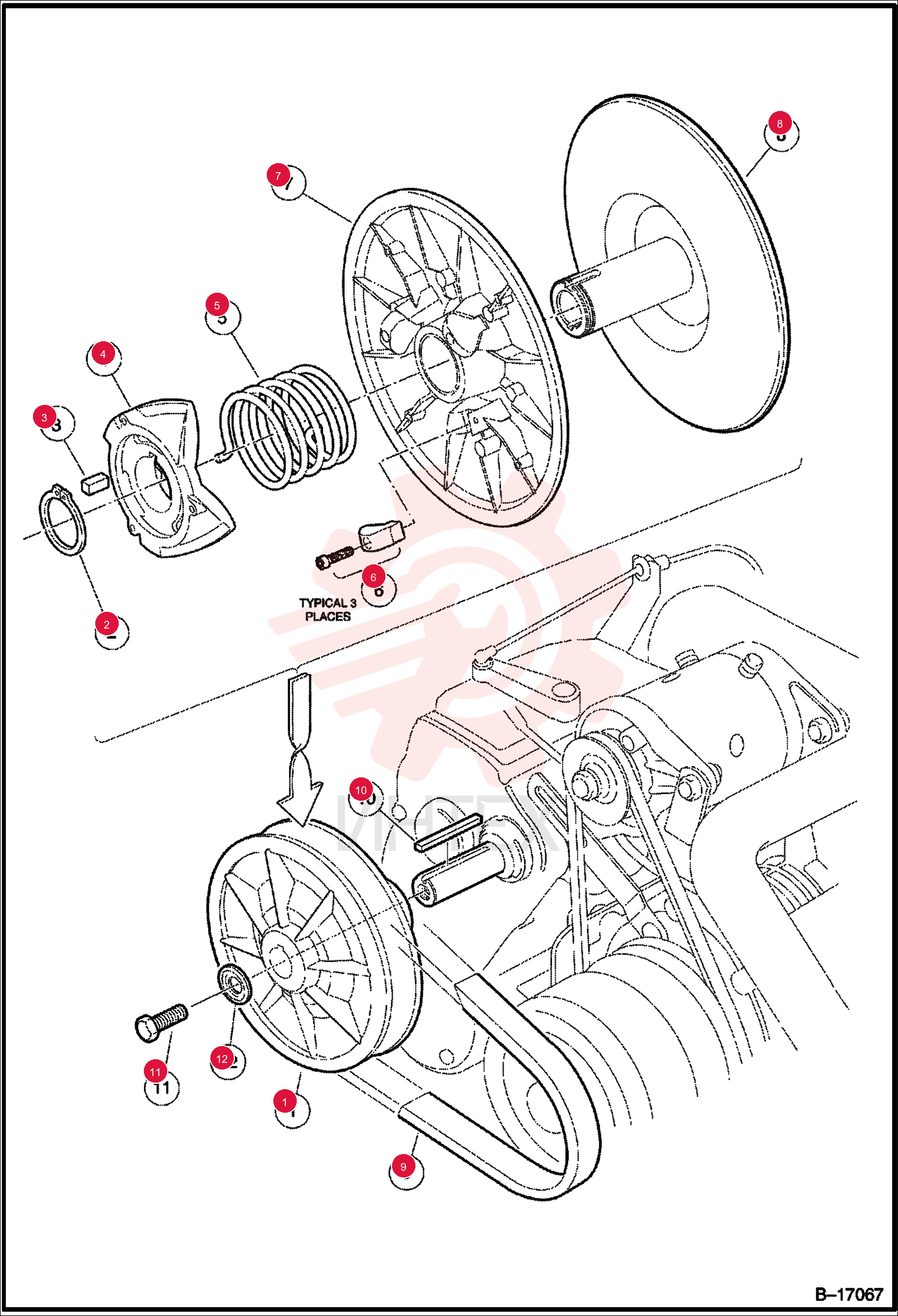DRIVEN CLUTCH ASM - FE290D