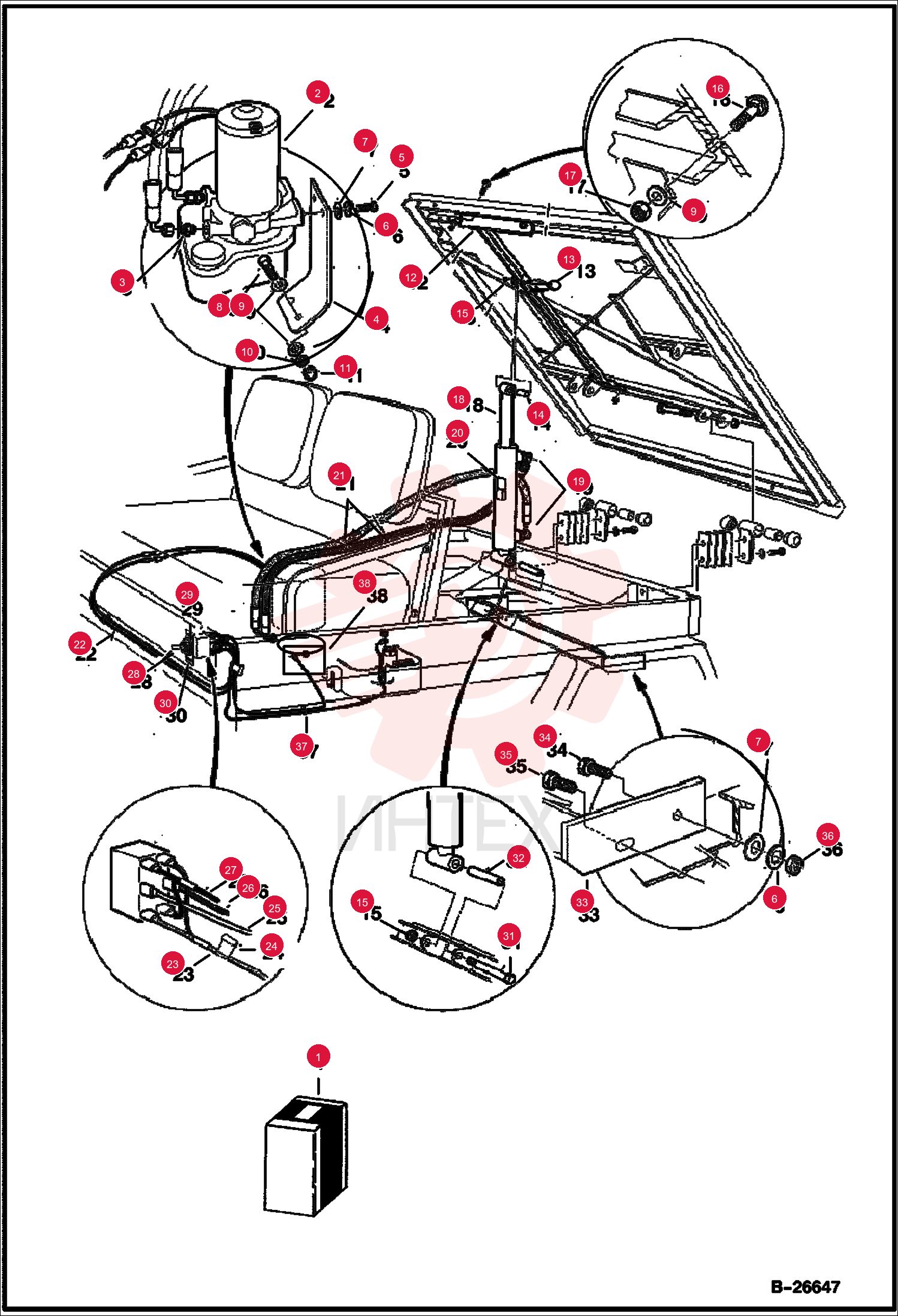 HYDRAULIC SYSTEM KIT 1015640CC