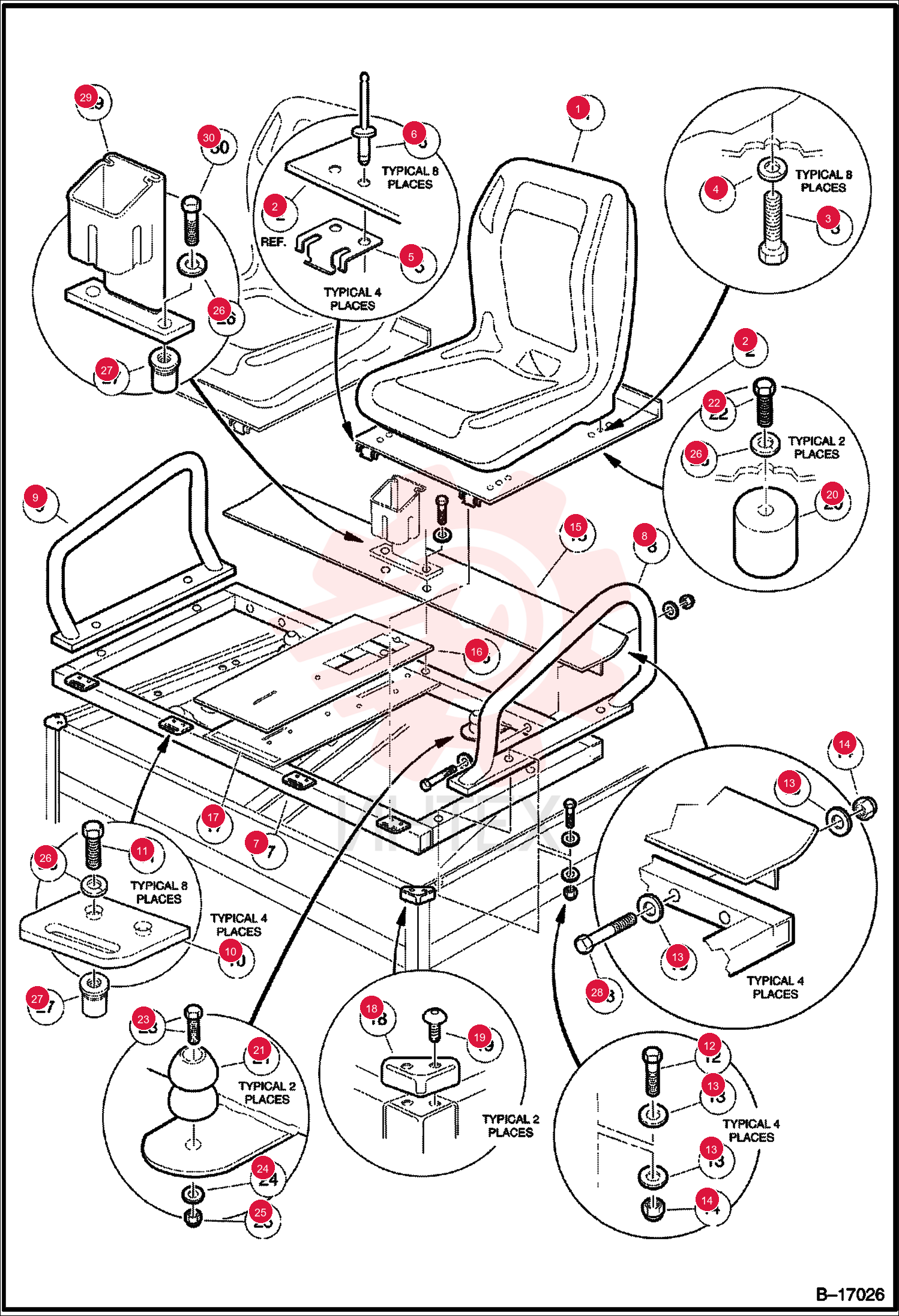 SEAT FRONT VINYL ASSY 103267001CC