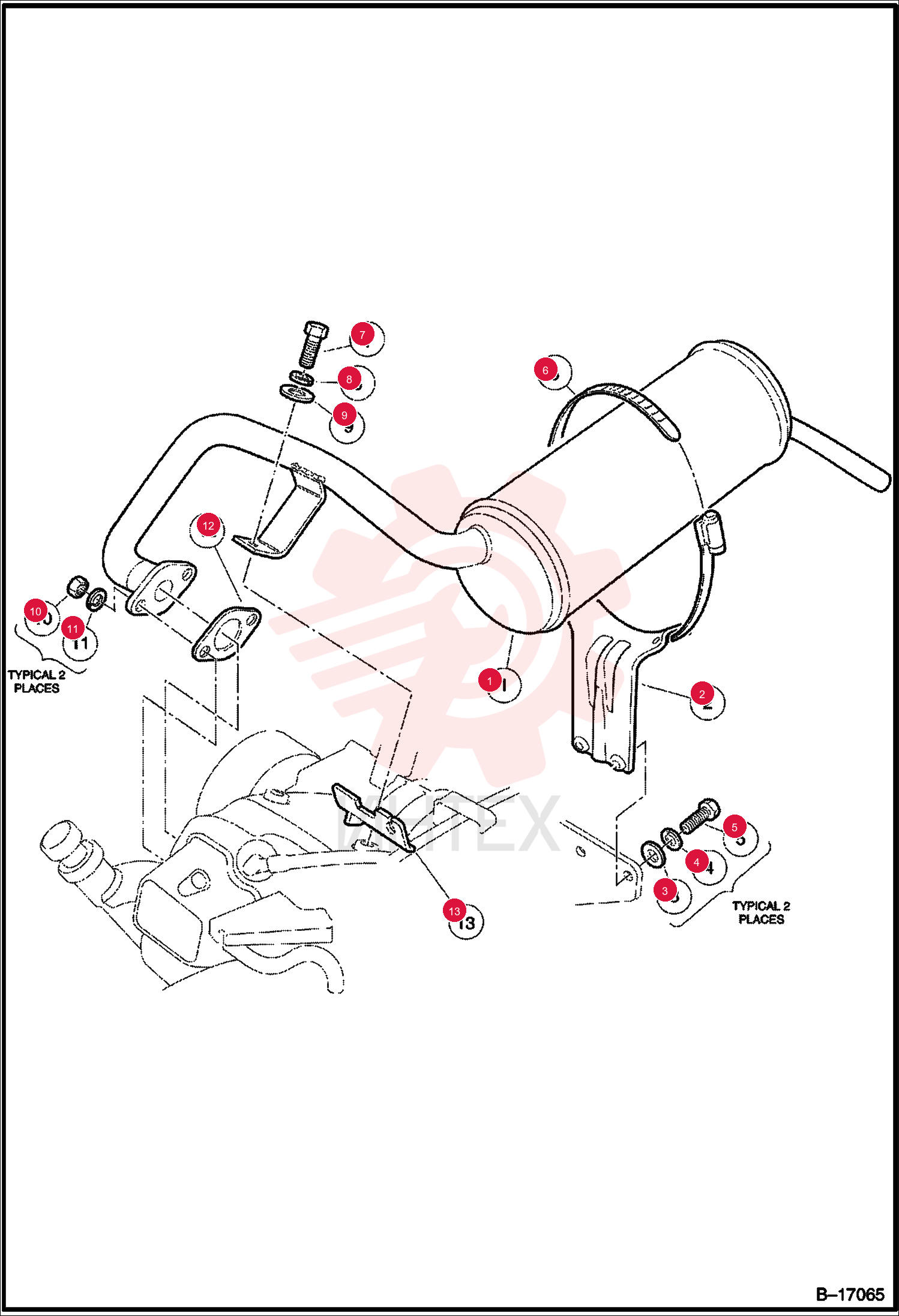 EXHAUST SYSTEM, FE400