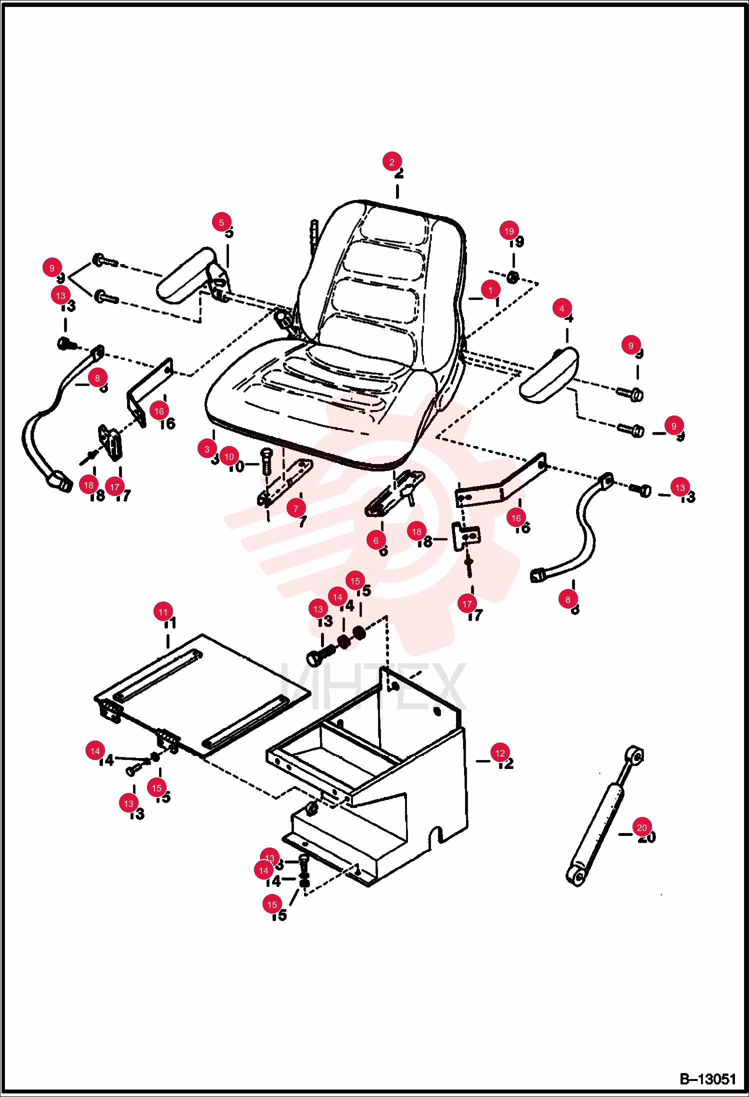 SEAT, OPERATOR SUSPENSION