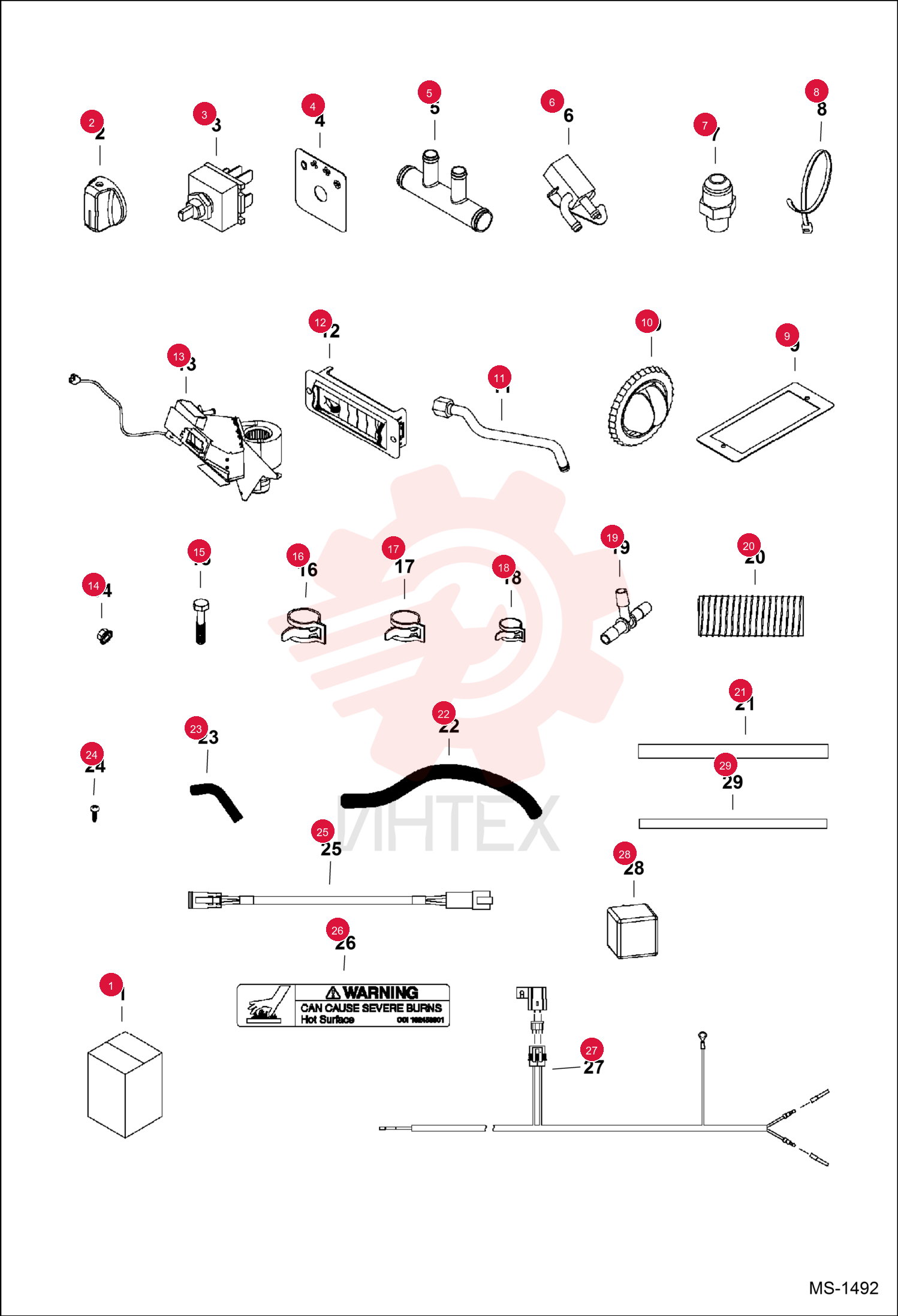 KIT, HEATER ENG 102736201CC