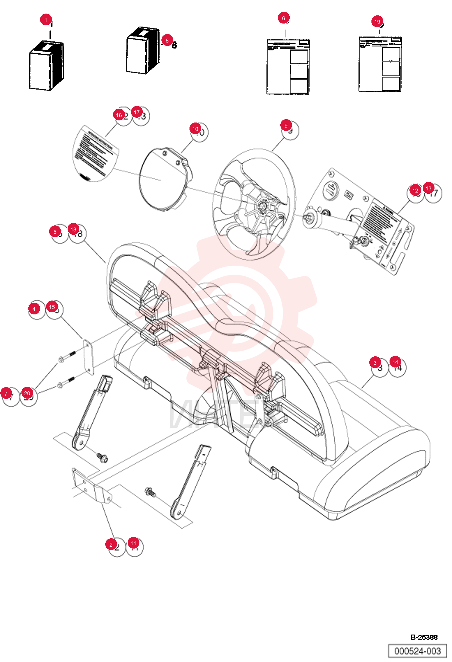 BENCH SEAT KIT 103183101CC