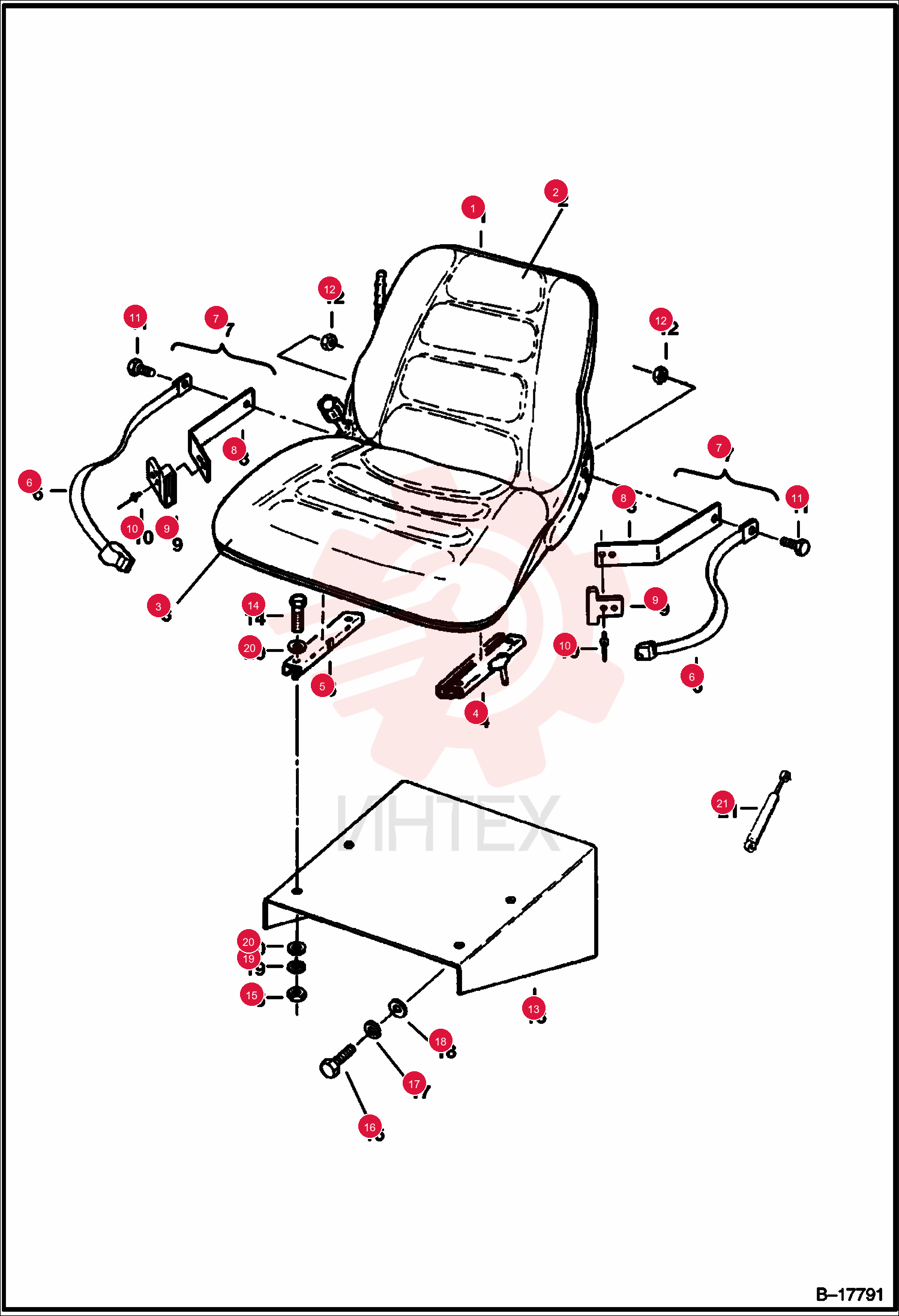 SEAT, OPERATOR SUSPENSION