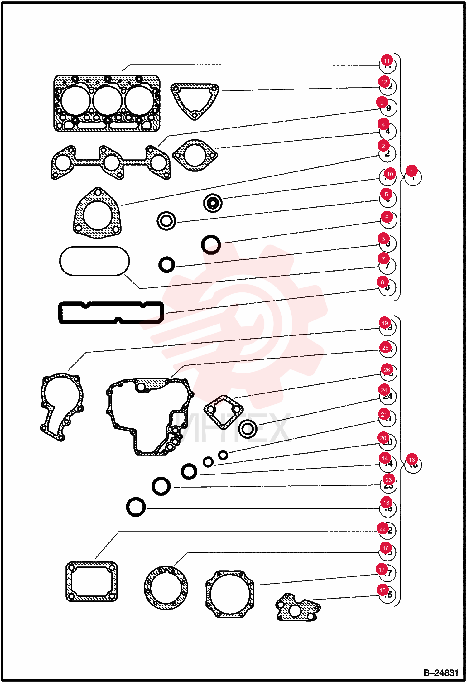 GASKET EXHAUST 102422301CC