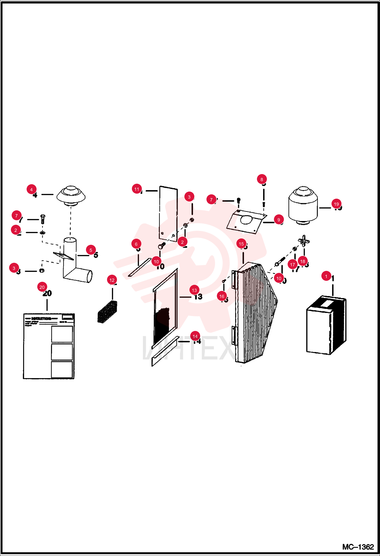 KIT, AIR CLEAN 6537151 (2)