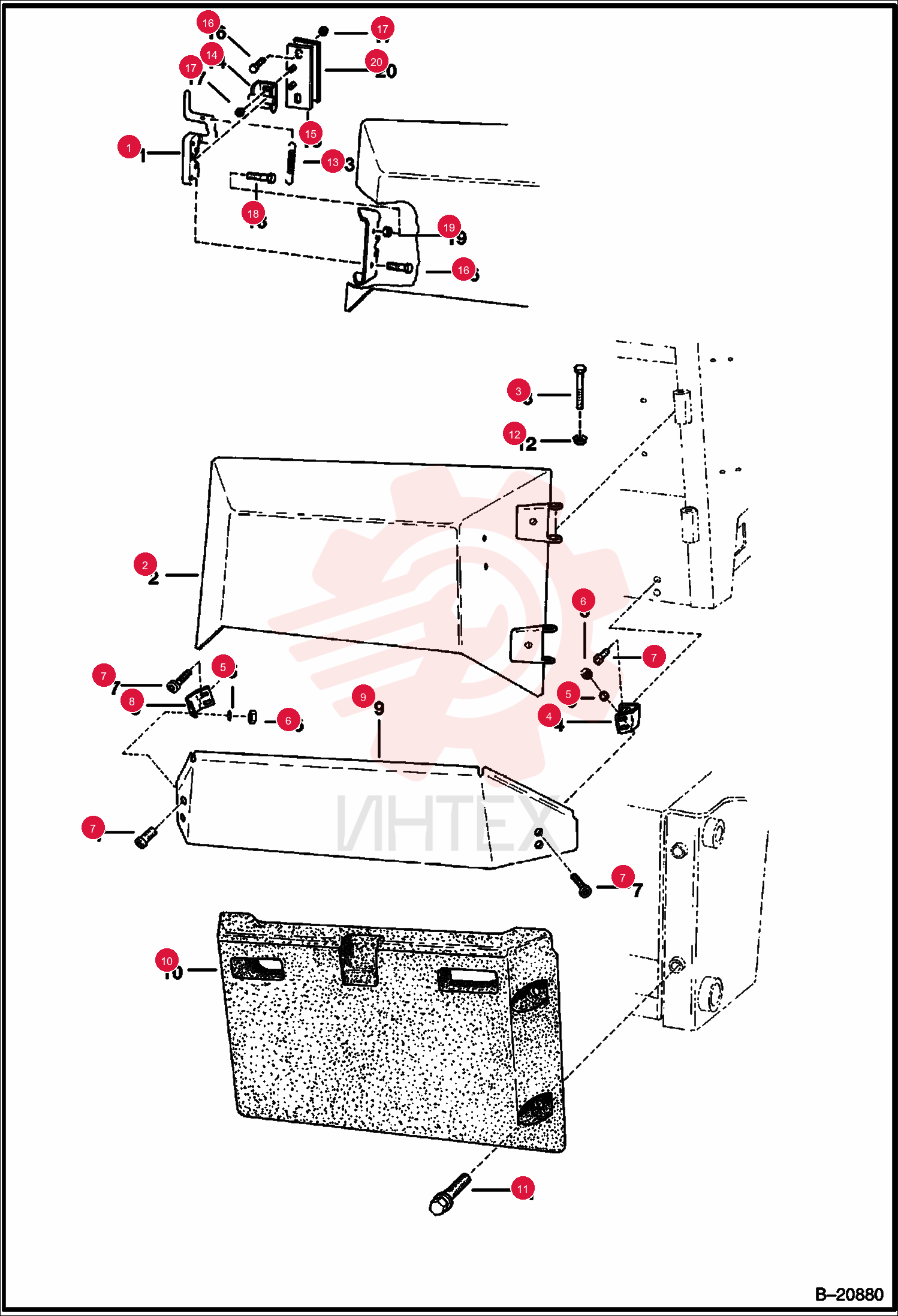 LATCH, REAR DOOR 6649420 (1)
