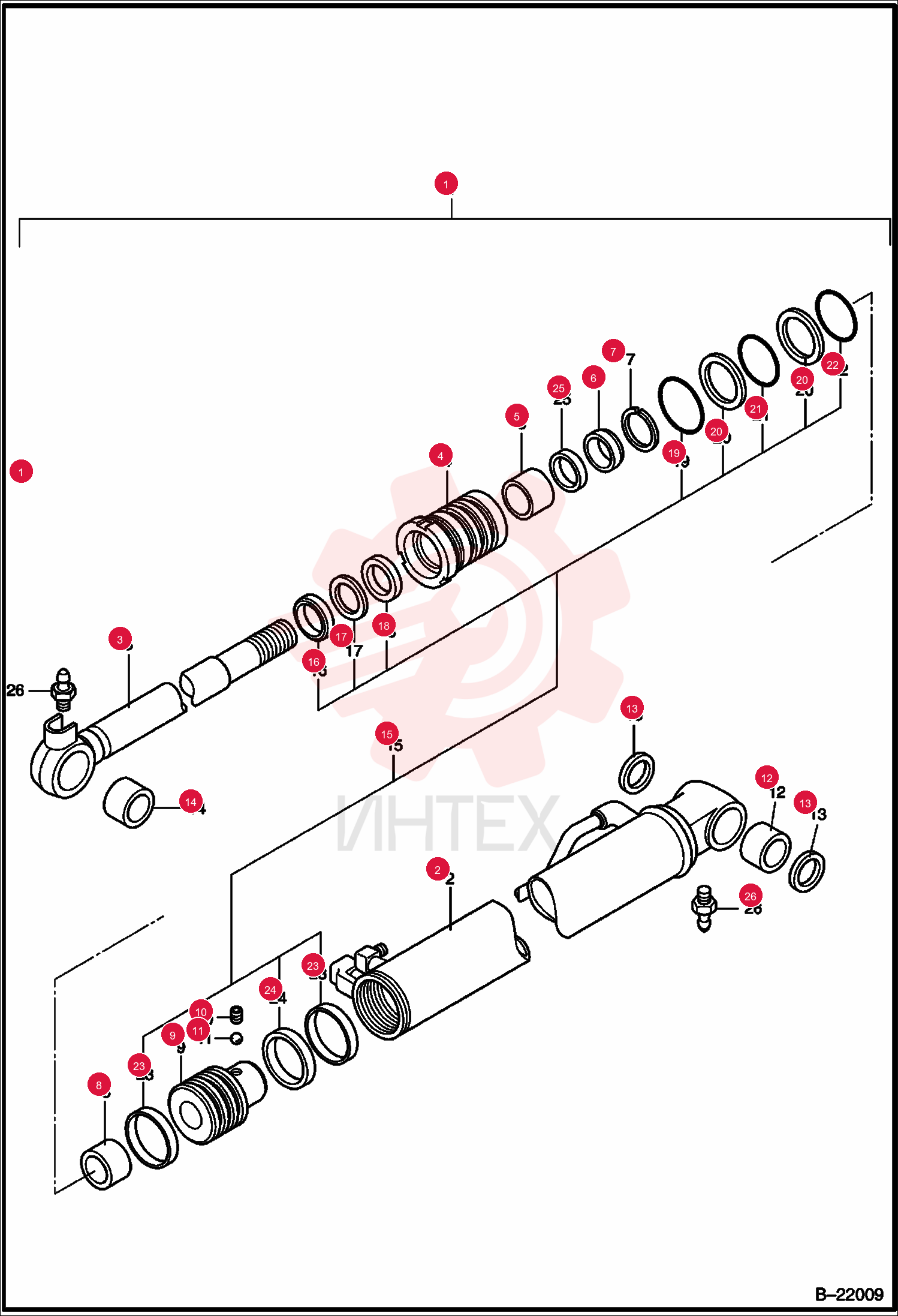 CYLINDER, BOOM