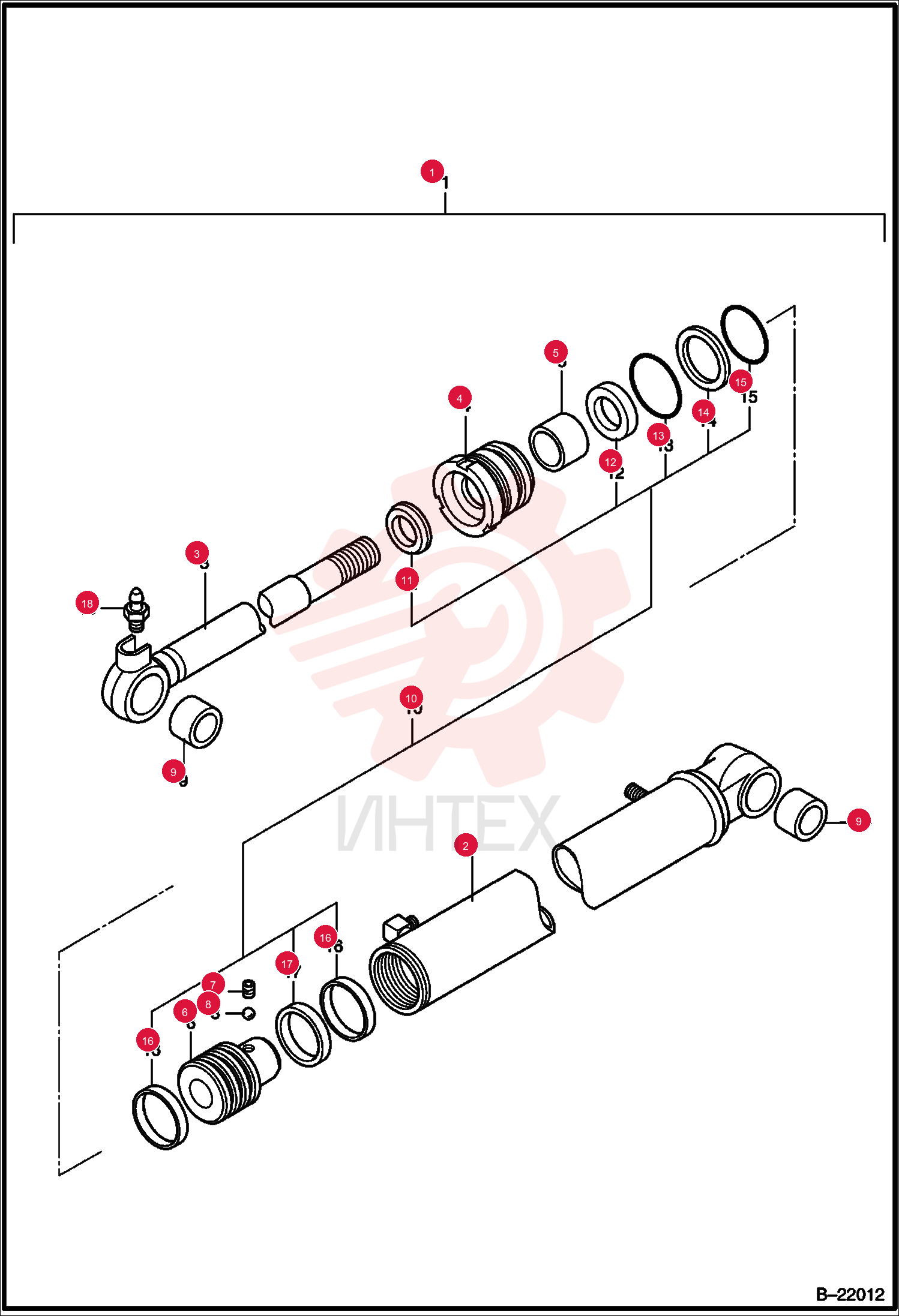 SWING CYL ASSY