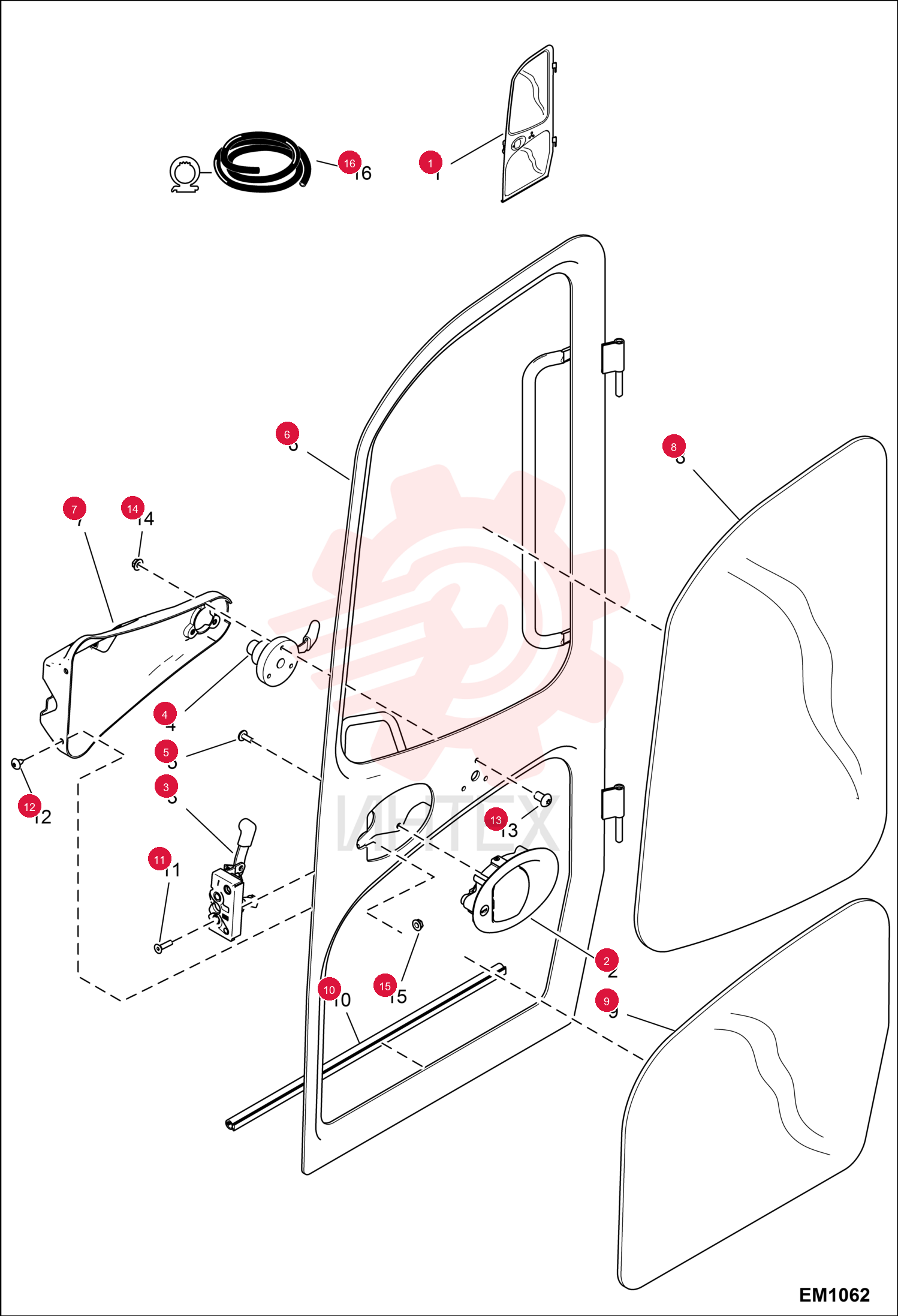 DOOR, CAB ASSY