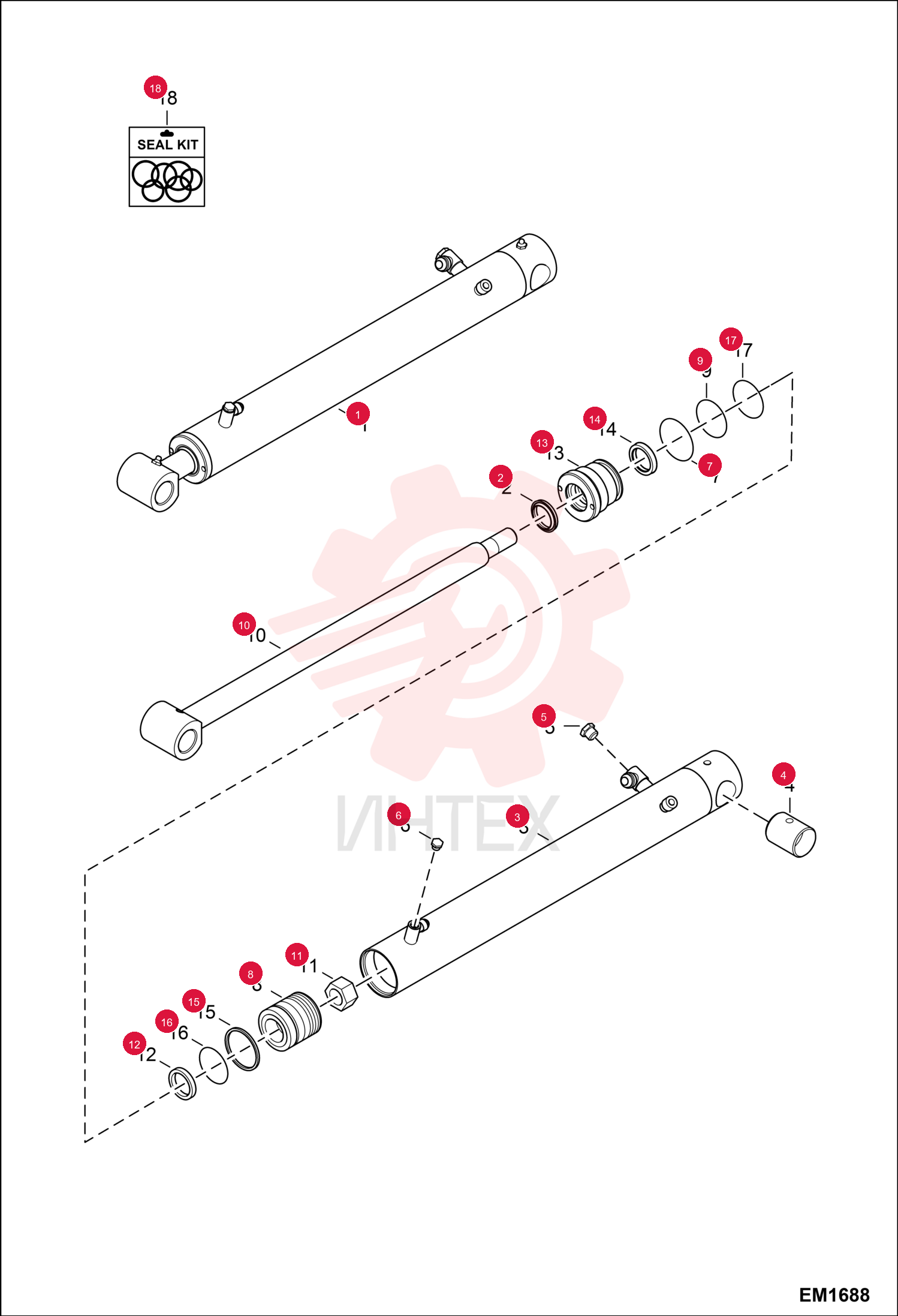 WIPER, ROD CYL