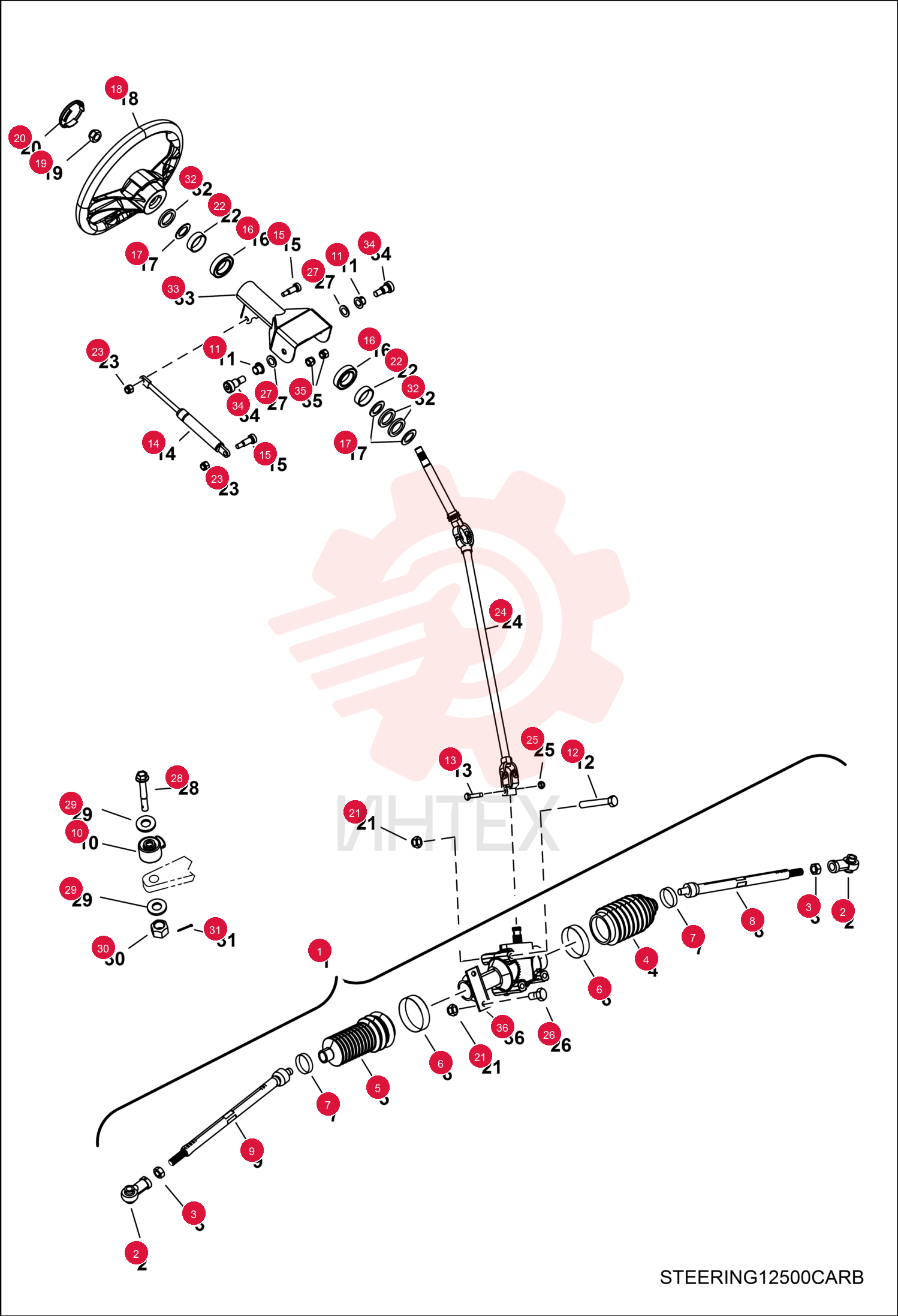 HOUSING, GEARBOX STEERING 7018670 (2)