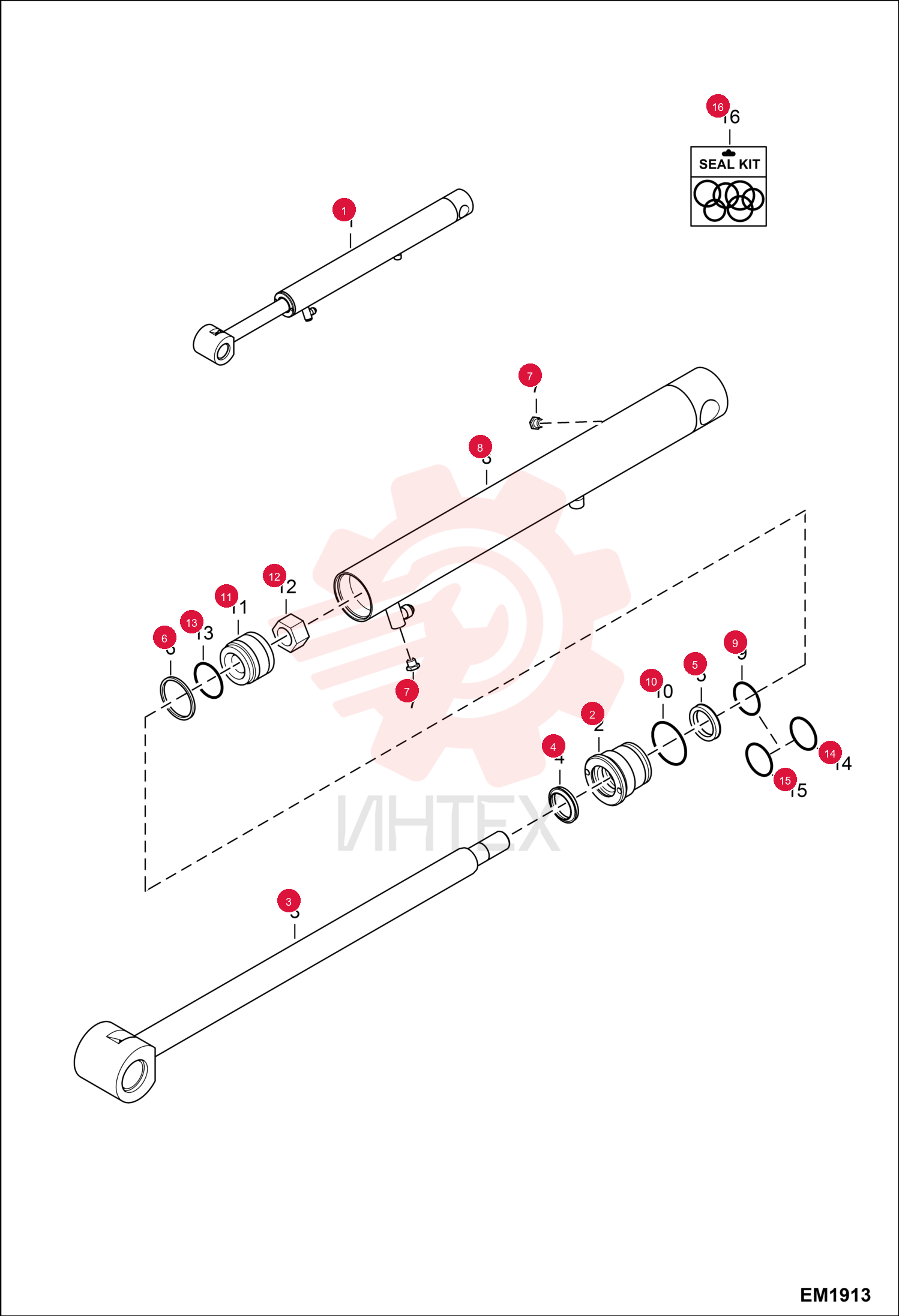 CYLINDER HYDRAULIC ASSEMBLY