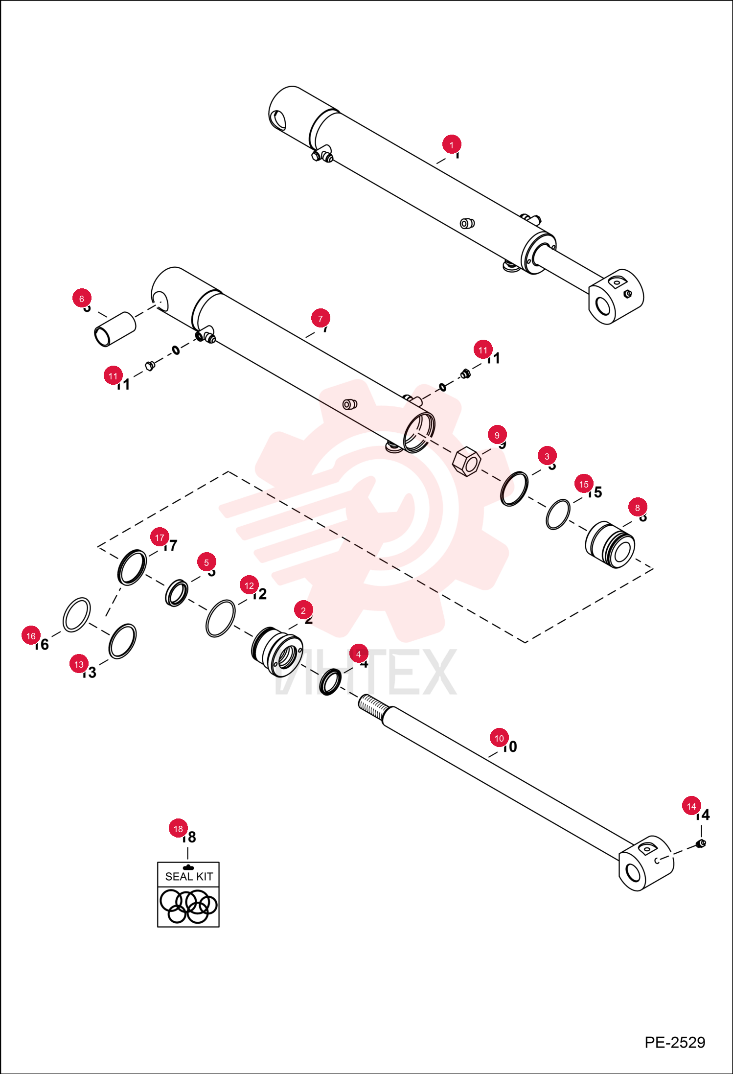 CYLINDER, BOOM
