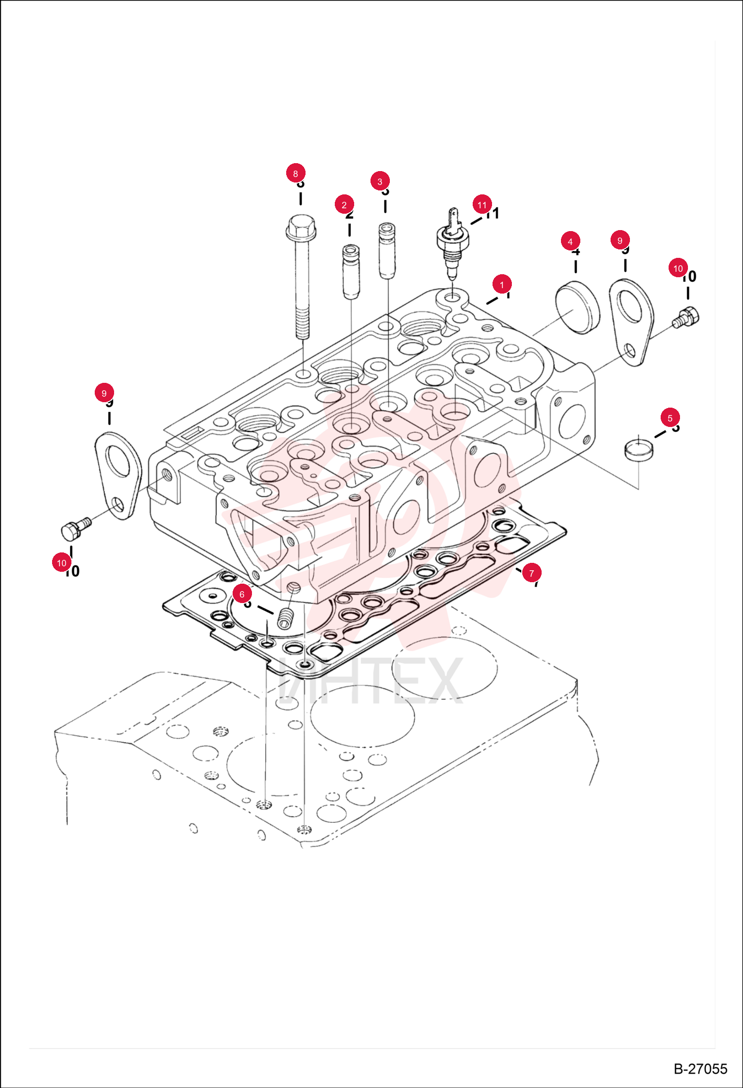 HEAD CYLINDER ENGINE