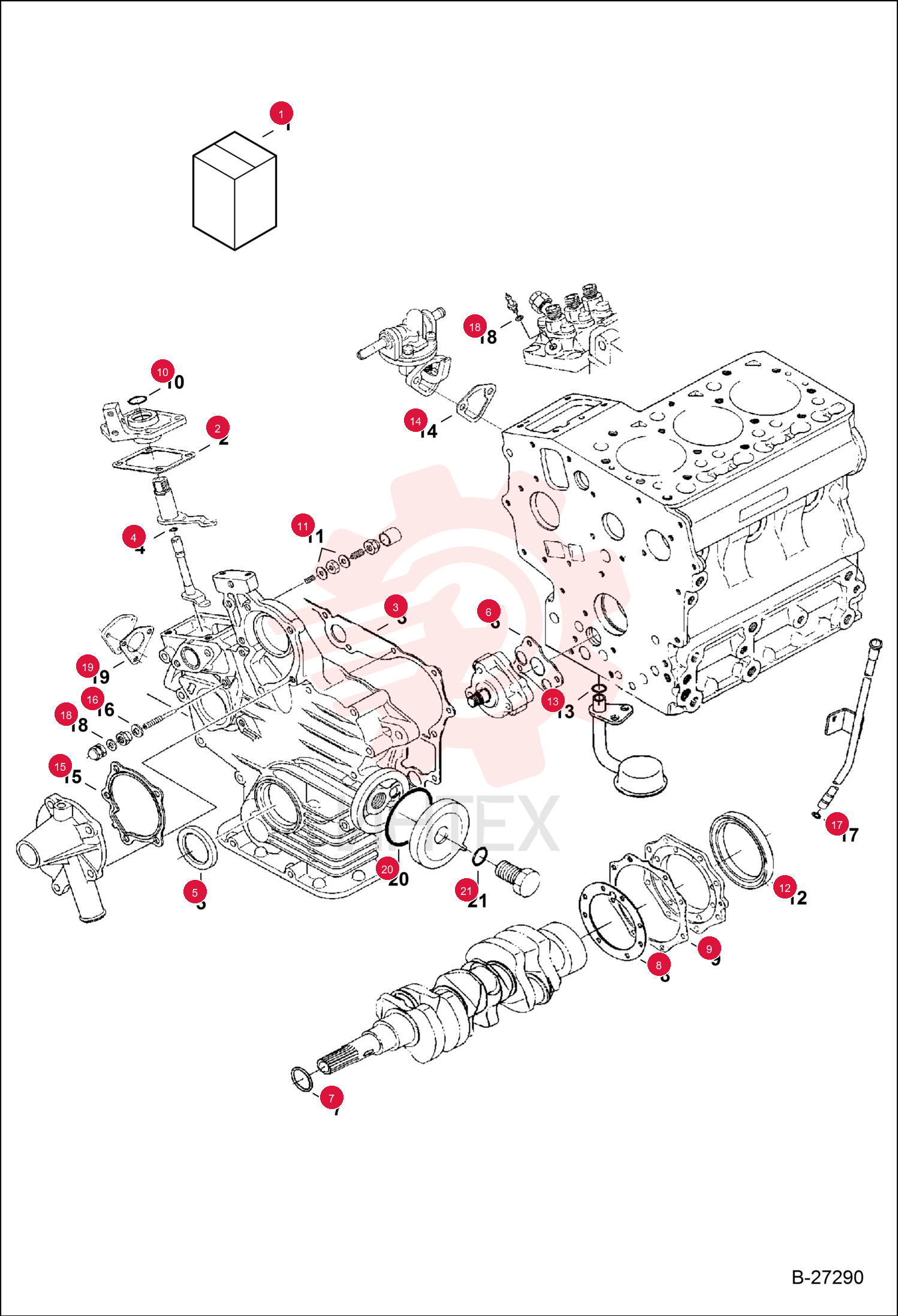 KIT, GASKET ENG LOWER 7000446 (2)